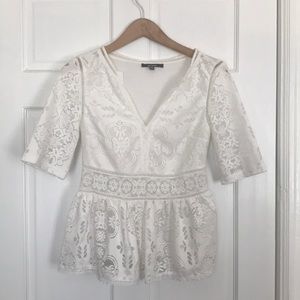 White lace top